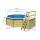 Terrasse f&uuml;r Pool Achteck 400x400 cm | 171x80x124 cm