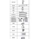 Skimmer-Set in grau f&uuml;r Composite Becken in Grau