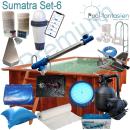 Holzpool Sumatra Deluxe Rechteck 6,00 m x 3,00 m x 1,38 m Set 6+ UV-Lampe