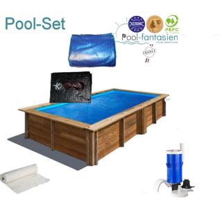 Gre Holzpool Lemon 375 x 200 x 68 cm Set 1