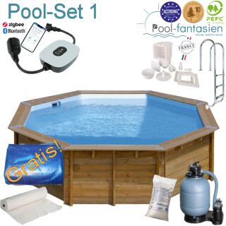 Gre Holzpool Vasto &Oslash; 428 x 136 cm Set 1