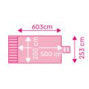 Procopi Holzpool Urban 6,00 x 2,50 x 133 m mit automatischer  Abdeckung Basic-Set