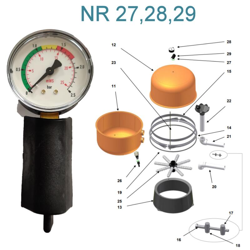 Luftentlastungsventil Mit Manometer - Ersatz Für Pentair Pool Filter, Drucküberwachung