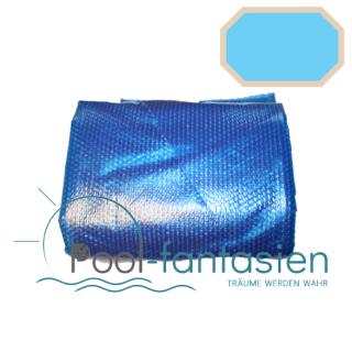 Pool-Luftpolster-Solarabdeckung 400&micro;  f&uuml;r Holzbecken Safran 2 Oval  620x395x136cm