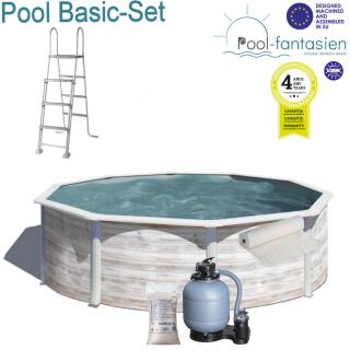 Gre Rundbecken-Set mit Nordicoptik  &Oslash; 460 x 120 cm Basic-Set Basic-Set