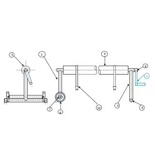 Arretierung f&uuml;r Aufrollvorrichtung