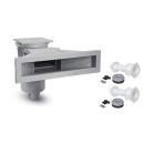 Styroporpool Deluxe-Set 6 - 8 x 1,50 m EPS 40, Treppe Gesamte Breite