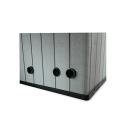 Technikbox ohne Inhalt Holzoptik in Grau