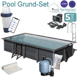 Gre Avantgarde Rechteckpool 606 x 326 x124 cm Basic SET