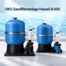 Sandfilteranlage Hawaii &Oslash; 500 mm oder &Oslash; 600 mm mit w&auml;hlbarer Poolpumpe