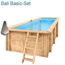 Interline Holzpool Bali 5,00 m x 2,50 m x 1,24 m Basic-Set