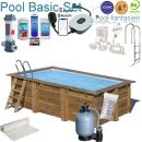 Gre Holzpool Papaya  520 x 3,20 x 1,33 m Set 6