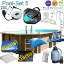 Gre Holzpool Oval Avocado, 656 x 456 x131 cm  Set 5...