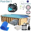 Procopi Holzpool Weva Octo+840, tief 146 cm Set 3