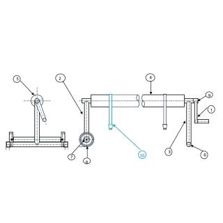 Peraqua, Ocean Befestigungsset f&uuml;r Folie, komplett (5 St&uuml;ck) Aufrollvorrichtungen
