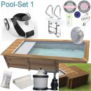 Procopi Holzpool Urban 4,20 x 3,50 x1,33 m mit...