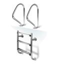 Procopi Holzpool Urban 4,20 x 3,50 x1,33 m mit automatischer  Abdeckung mit Technikraum-Anbau Set 2