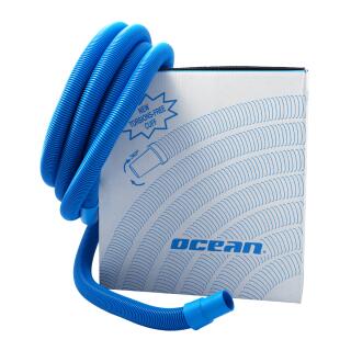 Schwimmbadschlauch Ocean 6m,  mit elastischer Muffe d=38mm blau