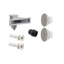 Set Astralpool Skimmer Slim Seaview | inkl. 2 Astralpool Multiflow Einlaufd&uuml;sen u. Mauerdurchf&uuml;hrung | Wei&szlig;