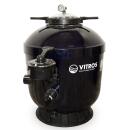 GFK Filterkessel VITROS Side &Oslash; 500 mm H&ouml;he 850 mm inkl. Ventil (&Oslash; 50 mm - 1 1/2")