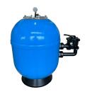 GFK Filterkessel Atlantica &Oslash; 620 mm mit 6-Wege-Side-Mount-Venti