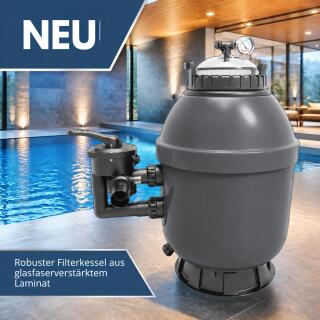 Poolex ROCK SIDE 650 GELCOAT Sandfilter &Oslash; 650 mm mit 6-Wege-Ventil
