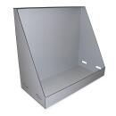 Technikwand 160 &times; 75 &times; 140 cm aus PP Sandwich &ndash; Signalgrau / Tiefschwarz