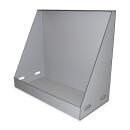 Technikwand 160 &times; 75 &times; 140 cm aus PP Sandwich &ndash; Signalgrau / Tiefschwarz