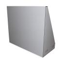Technikwand 160 &times; 75 &times; 140 cm aus PP Sandwich &ndash; Signalgrau / Tiefschwarz