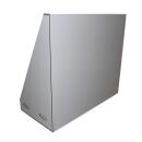 Technikwand 160 &times; 75 &times; 140 cm aus PP Sandwich &ndash; Signalgrau / Tiefschwarz