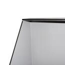 Technikwand 160 &times; 75 &times; 140 cm aus PP Sandwich &ndash; Signalgrau / Tiefschwarz