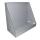 Technikwand 160 &times; 75 &times; 140 cm aus PP Sandwich &ndash; Signalgrau / Tiefschwarz