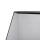 Technikwand 160 &times; 75 &times; 140 cm aus PP Sandwich &ndash; Signalgrau / Tiefschwarz