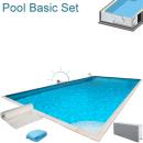Styropor Pool Basic Set, Rechteck 6 x 3 x 1,5 m