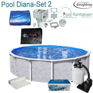Rundbecken-Set Pool Diana Ø 5,50 m x 1,32 m,Set 2