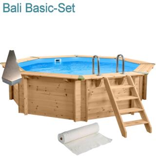 Interline Holzpool Bali 5,30 x1,36 m Basic-Set