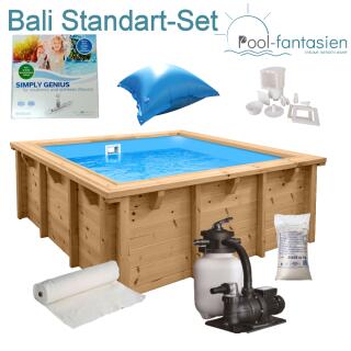 Interline Kinderholzpool Bali 2,10 x 2,10 m, Set 1