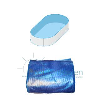 Interline Sommer-Luftpolster Abdeckplane 12,50 x 6,40 m Oval