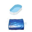 Interline Sommer-Luftpolster Abdeckplane 12,50 x 6,40 m Oval