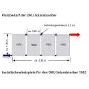 OKU Solarabsorber Typ 1002 mit beidseitigem Sammelrohr