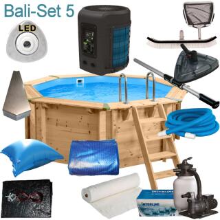 Interline Holzpool Bali 3,55 x 1,16 m Set5 +