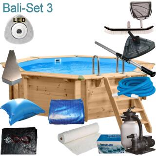 Interline Holzpool Bali 5,30 x1,36 m Set 3