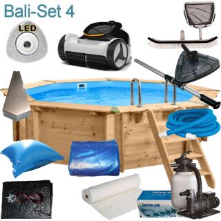 Interline Holzpool Bali 5,30 x1,36 m Set 4