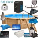 Interline Holzpool Bali 5,30 x1,36 m Set 5