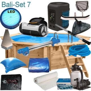 Interline Holzpool Bali 5,30 x1,36 m Set 7