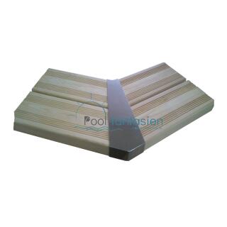 Inox Stahl Eckverbindung 8 St. f&uuml;r Bali Oval-Holzpool 640/840