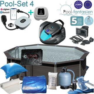 Gre Composite Ovalbecken 524 x 386  x 124 cm Set 4