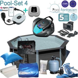 Gre Composite Rundpool Set 4, &Oslash; 410 cm