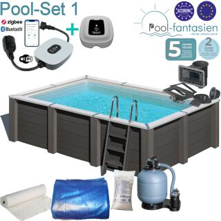 Gre Composite Rechteckbecken 455 x 315 x 126 cm SET 1