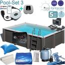 Gre Avantgarde Rechteckbecken 455 x 315 x 126 cm SET 3